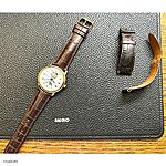 FREDERIQUE CONSTANT Watch Strap - Brown Crocodile Leather Classic Style