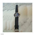 ORIENT Watch Strap – Navy Blue Leather, Classic Style