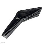 Men's Cow Leather PEBBLED 2 Wallet – Soft, Durable, Black, Large - Image 3