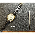 GIRARD PERREGAUX Black Classic-Style Crocodile Leather Watch Strap - Image 3