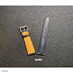 ORIENT Watch Strap – Navy Blue Leather, Classic Style - Image 4