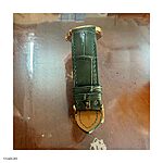 MOVADO Watch Strap – Green Crocodile Leather, Classic Style - Image 4