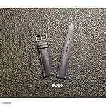 ORIENT Watch Strap – Navy Blue Leather, Classic Style - Image 3