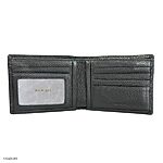 Men's Cow Leather PEBBLED 2 Wallet – Soft, Durable, Black, Large - Image 2