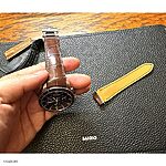 MOVADO Brown Crocodile Leather Classic Watch Band - Image 3