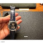 Emporio Armani Watch Strap in Bold Navy Blue Crocodile Leather, Classic Style - Image 3