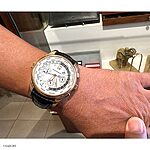 GIRARD PERREGAUX Black Classic-Style Crocodile Leather Watch Strap