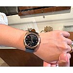 MARC JACOB Classic Black Leather Flat Unstitched Watch Strap