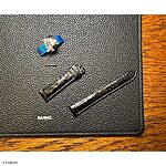 LONGINES Black Crocodile Leather Watch Strap, Classic Style - Image 2