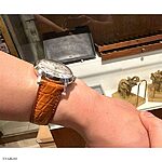TIMEX Watch Strap – Yellow Crocodile Leather, Cow Style, Classic - Image 5