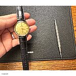 OMEGA SEAMASTER Watch Strap, Black Crocodile Leather, Classic Style - Image 3