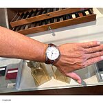 TAG HEUER CARRERA Watch Strap - Brown Crocodile Leather, Classic Style