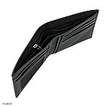 Men's GENTLE Soft Black Leather Wallet, Medium Size - Image 3