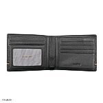 Men's STREAK Black Leather Wallet – Large Size - Image 2