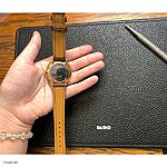 MOVADO Classic Brown Leather Watch Band - Image 4