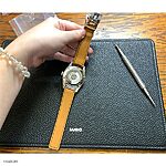 TAG HEUER CARRERA Watch Strap - Brown Crocodile Leather, Classic Style - Image 3