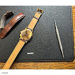 BURBERRY Classic Red-Brown Crocodile Leather Watch Strap - Image 5