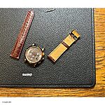 BURBERRY Classic Red-Brown Crocodile Leather Watch Strap - Image 3