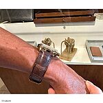 RADO Classic Brown Crocodile Leather Watch Strap - Image 5