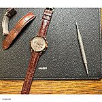 BURBERRY Classic Red-Brown Crocodile Leather Watch Strap - Image 4