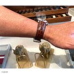 TAG HEUER CARRERA Watch Strap - Brown Crocodile Leather, Classic Style - Image 4