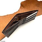 Men's Leather Wallet GENTLE - Soft, Brown, Large Size - Image 3