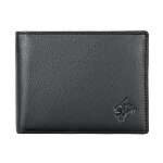 Men's Leather Wallet GENTLE – Soft, Black, Large Size