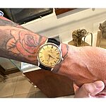 OMEGA SEAMASTER Watch Strap, Black Crocodile Leather, Classic Style