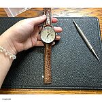 TAG HEUER CARRERA Watch Strap - Brown Crocodile Leather, Classic Style - Image 2