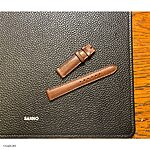 MOVADO Classic Brown Leather Watch Band - Image 2
