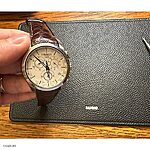 TISSOT Brown Crocodile Leather Watch Strap, Classic Style - Image 4