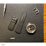 CASIO G-SHOCK Watch Strap – Black Cow Leather, Classic Flat Style - Image 2
