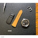 CASIO G-SHOCK Watch Strap – Black Cow Leather, Classic Flat Style - Image 3