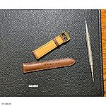 OGIVAL Classic Brown Cow Leather Watch Strap - Image 4