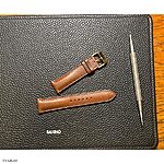 OGIVAL Classic Brown Cow Leather Watch Strap - Image 3