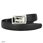 Men's 35mm Black Crocodile-Patterned Cowhide Belt - Image 2