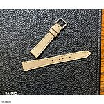 CASIO Leather Watch Strap in Nude, Classic Flat Style - Image 4
