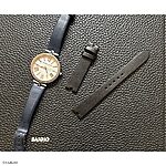 MICHAEL KORS Classic Flat Black Leather Watch Strap, Unstitched - Image 2