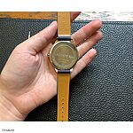 LACOSTE Navy Blue Leather Watch Strap, Classic Flat Unstitched - Image 4