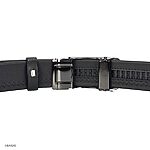 Men's Smooth-Edged Black Leather Belt 35mm - Image 3