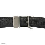 Men's 35mm Black Crocodile-Patterned Cowhide Belt - Image 3