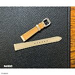 CASIO Leather Watch Strap in Nude, Classic Flat Style - Image 5