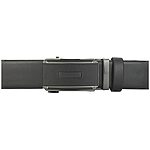 Men's 35mm Black Smooth-Edged Leather Belt