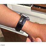 TISSOT Black Crocodile Leather Classic Watch Strap - Image 4
