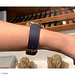 LACOSTE Navy Blue Leather Watch Strap, Classic Flat Unstitched - Image 5