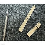 CASIO Leather Watch Strap in Nude, Classic Flat Style - Image 2