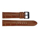 Classic 18mm Brown-Orange-Yellow Crocodile-Pattern Cow Leather Watch Strap - Image 3