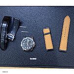 CASIO Leather Watch Strap in Black, Classic Style - Image 4