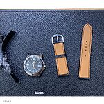 CASIO Leather Watch Strap in Black, Classic Style - Image 7