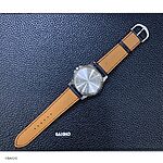 CASIO Leather Watch Strap in Black, Classic Style - Image 9